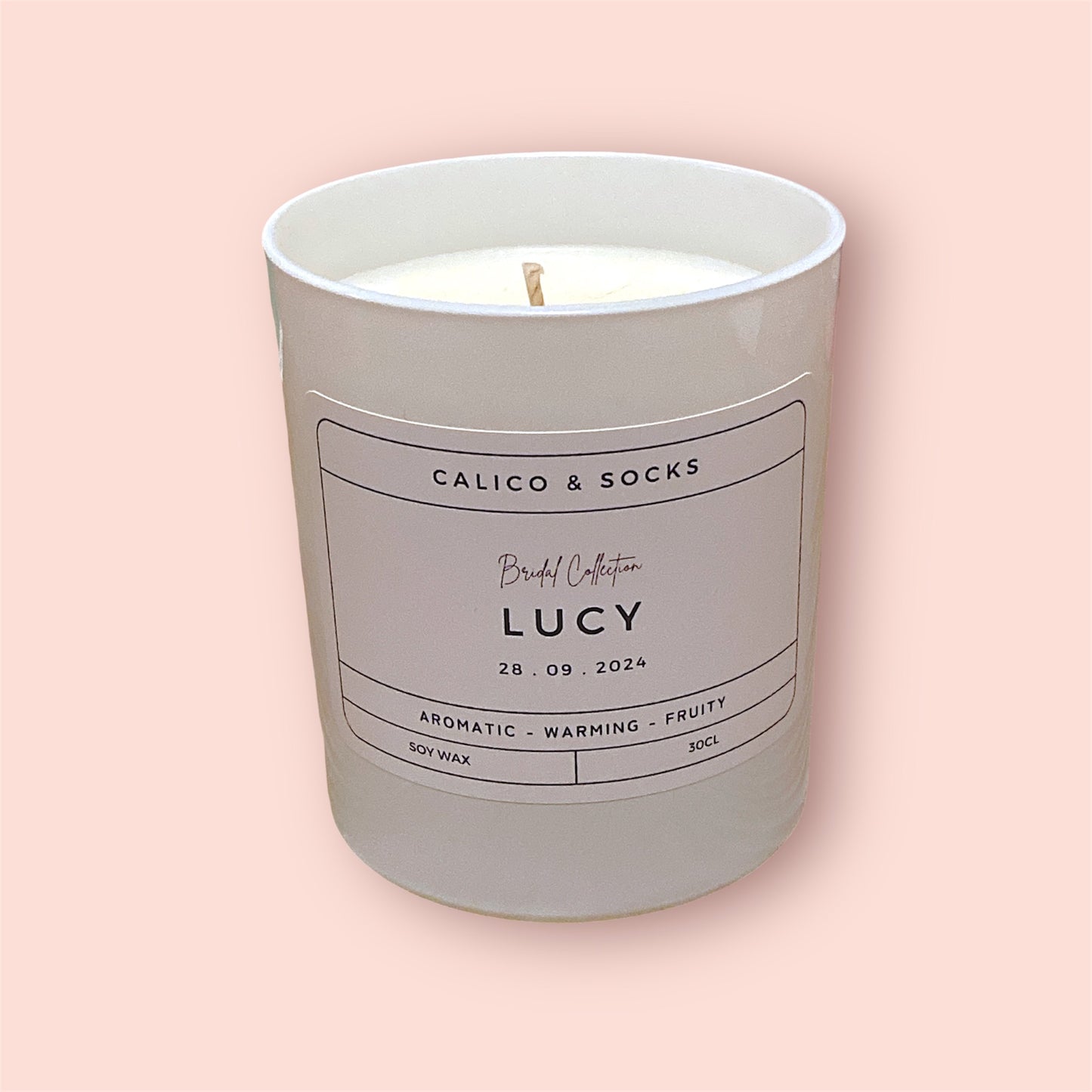 Personalised 30cl candle